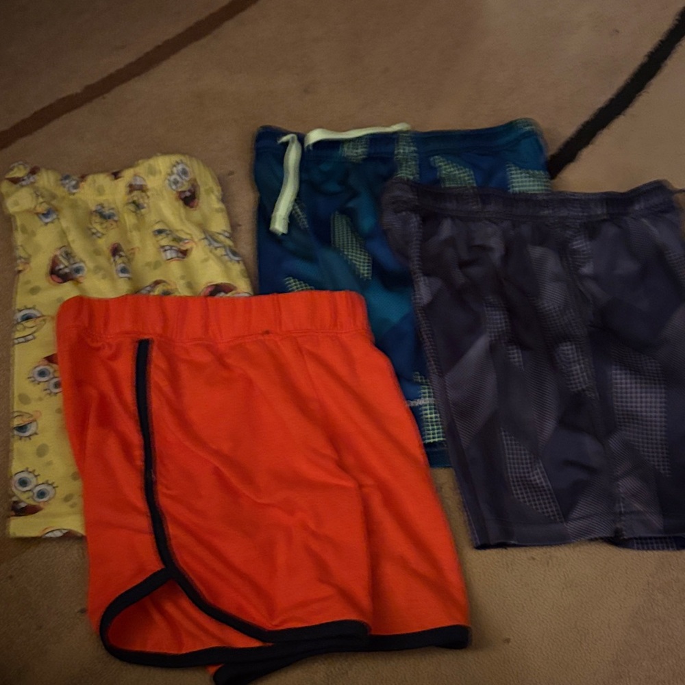 Cuddl Duds Kids Shorts Set - Yellow, Orange, Blue, Gray